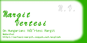 margit vertesi business card